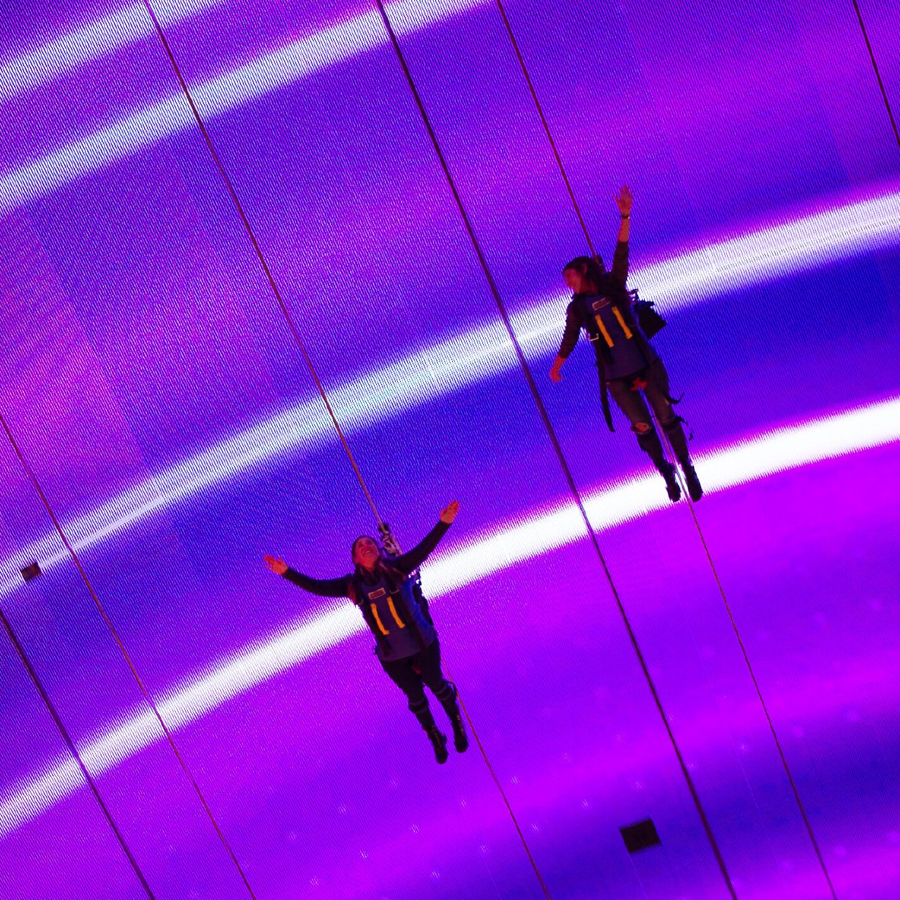 Slotzilla Zip line on Fremont Street in Las Vegas